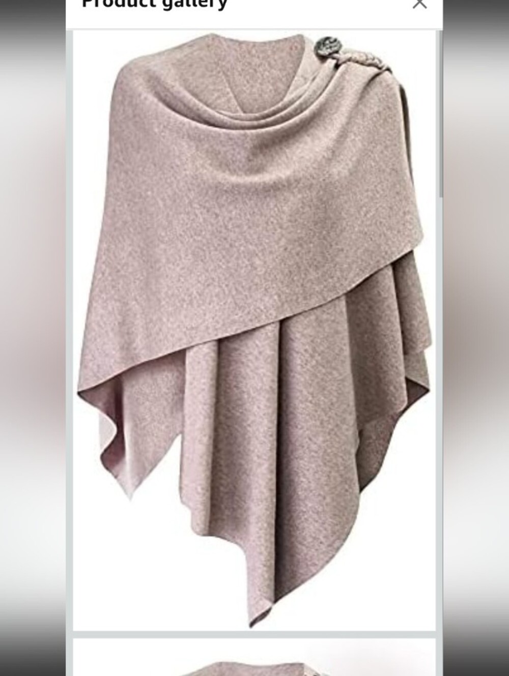 PULI Women's Cross Front Poncho Sweater Wrap, a versatile knitted piece designed